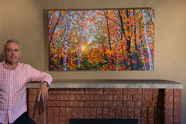 Shall We Dance 30" by 52.5", 36" by 62", and 43" by 76" Diptych