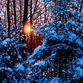 Sunset Blues 30" by 30"